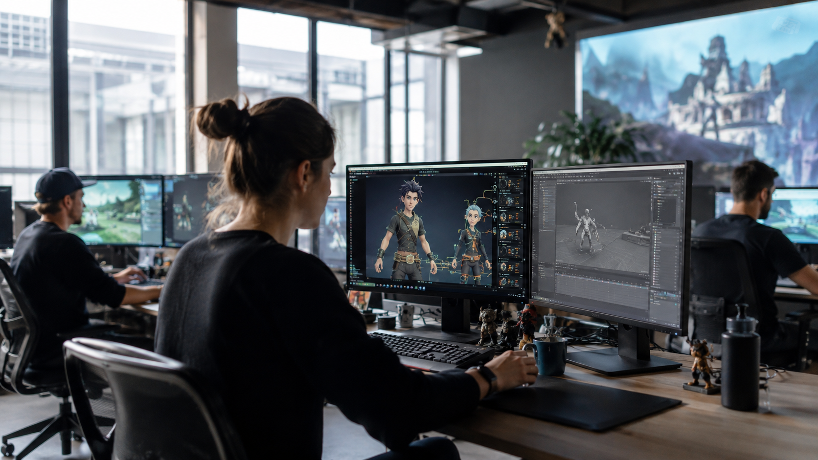Estudio de animación moderno y creativo