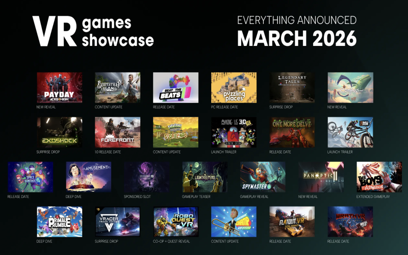 The VR Games Showcase March 2026